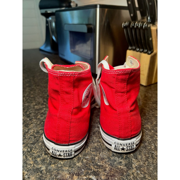 Converse Chuck Taylor Hi-Top Sneakers Bright Red - Picture 4 of 9